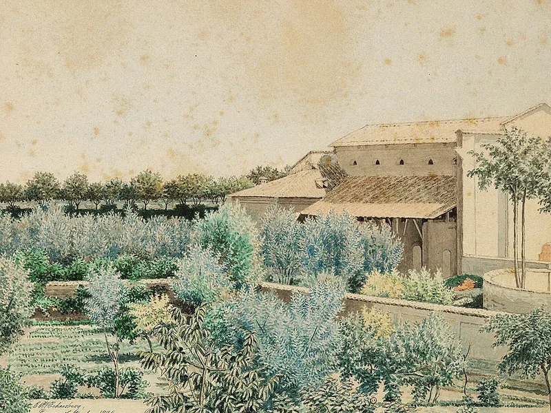 1808-Erling Eckersberg - Paesaggio a Parma